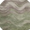 Homeroots 8' Green And Taupe Round Abstract Washable Indoor Outdoor Area Rug 618168 - alternate 3
