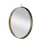 Homeroots 34" Gold Round Iron Framed Accent Mirror 485066 - alternate 3