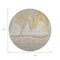 Homeroots 8' Taupe And Gold Round Nautical Washable Indoor Outdoor Area Rug 631049 - alternate 3