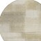 Homeroots 8' Taupe Round Geometric Washable Indoor Outdoor Area Rug 608785 - alternate 4