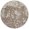 Homeroots 8' Brown And Ivory Round Abstract Washable Indoor Outdoor Area Rug 612721 - alternate 2