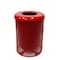 Mytcoat Trash Receptacle, Flat Lid, Liner, 32 Gal, Red, Expanded Metal, Textured Coating 804386 - alternate 1