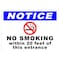 Sign Solutions Usa No Smoking Sign, 14 in Width, Aluminum Sign, Horizontal Rectangle DCS10DWT1410CUS00072 - alternate 1
