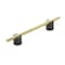Amerock Transcendent 5-1/16 in 128 mm Center-to-Center Matte Black/Matte Gold Cabinet Pull BP7414128MBMG - alternate 1
