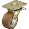 Blickle Swivel Plate Caster, PU, 5", Brake, Wheel Width: 2-3/8" LS-GB 128K-16-ST - alternate 1