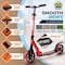 Campior Kick Scooter for Ages 6+, for Kids, Teens, and Adults, Max Load 240 LBS, Foldable, 8-inch Big Red CAMTE057 - alternate 2