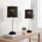 Jonathan Y Celerie 27.5" Coastal Bohemian Rattan/Iron Scalloped Buffet LED Table Lamp w/Pull Chain, Black/B, 2PK JYL1138C-SET2 - alternate 3