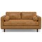 Homeroots 72" Sienna Leather Sofa With Brown Legs 640989 - alternate 1