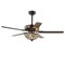 Jonathan Y Ali 48" 3-Light Wrought Iron LED Ceiling Fan With Remote, Oil Rubbed Bronze JYL9704A - alternate 1