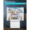 Black&Decker 18.0 French Door Refrigerator with handle and Ice maker-White BRF1800GIMW - alternate 5