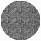 Homeroots 8' Gray Charcoal And Silver Round Floral Washable Indoor Outdoor Area Rug 581896 - alternate 2