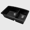 Msi Black Quartz 32in x 19in Undermount 60/40 Double Bowl Kitchen Sink ZOR-QTZ-DBSNK-0106 - alternate 3