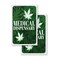 Signmission Medical Dispensary, Vinyl Decals Only 24 Inch x 36 Inch, Vinyl Decal, 2PK DSB-2436-2PACK-30402 - alternate 1