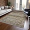 Homeroots 3' X 5' Brown Tan And Black Floral Washable Indoor Outdoor Area Rug 606176 - alternate 3
