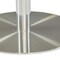 Homeroots White And Silver Marble And Stainless Steel Pedestal Base Round Top Dining Table 370427 - alternate 3