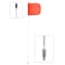Safetywhips Warning Whip Light Duty Whip with Flag, White Whip, Orange Flag, Fiberglass Whip, Nylon Flag ATV308-7-M - alternate 1