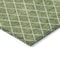 Homeroots 5' X 8' Green And Ivory Geometric Washable Indoor Outdoor Area Rug 596100 - alternate 5
