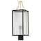 Nuvo Holden, Outdoor Post Lantern, Gold and Black Finish, Clear Glass 60/8504 - alternate 2