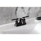 Kingston Brass Double-Handle 4" Centerset Bathroom Faucet with Pop-Up Drain, Oil Rubbed Bronze KB8615CKL - alternate 4