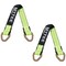 Mytee Products 2PK 2inx36in Green Tie Down Axle Straps w/Magnetic D-Ring & 12in Protective Sleeve, 2PK AS36Mx2 - alternate 3