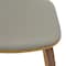 Leisuremod Clivo Leather Dining Chair with Walnut Poplar Wood Frame, 4PK CDWN-18LGR4 - alternate 3