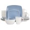 Gibson Elite 16 Piece Soho Lounge Reactive Glaze Stoneware Dinnerware Set in Light Blue 131155.16R - alternate 1