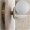 Jonathan Y Tivoli 12" Modern Minimalist 1-Light Ovoid Travertine LED Wall Sconce, Light Brown JYL5900A - alternate 5