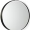 Homeroots 24" Black Metal Round Accent Mirror 607280 - alternate 2