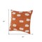 Homeroots Set of Two 20" Orange And Natural And Orange Polka Dot Cotton Throw Pillows with Pompoms, 2PK 588381 - alternate 2