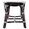 Homeroots 43in White and Dark Brown Rattan and Wicker Bench 389190 - alternate 5