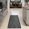 Homeroots 6' Charcoal And Black Geometric Indoor Outdoor Area Rug 556294 - alternate 4