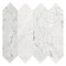 Msi Carrara White Picket SAMPLE Honed Marble Mesh-Mounted Mosaic Tile ZOR-MD-0341-SAM - alternate 2