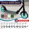 Outdoorcruiser Outdoor Cruiser Kick Scooter, Ages 6+, 240 LBS Max, Foldable, 8in. Wheels, Suspension, Black/Aqua OCTENS753 - alternate 3
