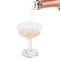 Lavish Home Plastic Champagne Glasses 5oz Reusable or Disposable Coupe Glasses w/ Grooves, 100PK JG1012-1 - alternate 3
