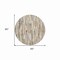 Homeroots 8' Ivory And Beige Round Striped Washable Indoor Outdoor Area Rug 609038 - alternate 3