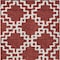 Homeroots 5' X 8' Brick Red And Ivory Geometric Washable Indoor Outdoor Area Rug 593739 - alternate 4