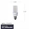 Bulbrite 35w Equivalent T4 Dimmable (E12) Candelabra Screw Base Soft Wht Lght Frost LED Lght Bulb, 3000K, 2PK 861520 - alternate 3