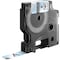 Dymo Rhino Permanent Vinyl Industrial Label Tape, 0.5" x 18 ft, Clear/Black Print 622289 - alternate 1