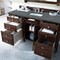 James Martin Vanities Brittany 60'' S Vanity, Burnished Mahogany w/ Parisien Bleu Silestone Top w/ Wireless Charger 650-V60S-BNM-FPBL - alternate 3