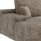 Homeroots 107" Camel Corduroy Modular Compression Foam Sofa With Ottoman And Toss Pillows 712956 - alternate 2