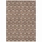 Homeroots 3' X 5' Chocolate And Beige Geometric Washable Indoor Outdoor Area Rug 595721 - alternate 3