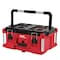 Milwaukee Tool PACKOUT Large Tool Box, Polymer, Black/Red, 22 in W x 16-1/4 in D x 11 in H 48-22-8425 - alternate 1