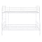 Homeroots White Full XL Over Queen Contemporary Metal Bunk Bed 590296 - alternate 2