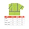Ergodyne Hi-Vis Economy Vest w/Sleeves 4XL/5XL Class 3 U Back, , Zipper 3 Pockets, 1 Mic Tab 8320Z - alternate 3
