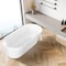 Anzzi Freestanding Tub, 65 in L, 29.1 in W, White, Acrylic, Center FT-AZ650-65 - alternate 2
