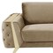 Homeroots 90" Cream Italian Leather Solid Wood Sofa 720448 - alternate 3