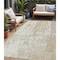 Homeroots 5' X 8' Beige And Ivory Abstract Washable Indoor Outdoor Area Rug 613321 - alternate 1
