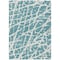 Homeroots 5' X 8' Teal Abstract Washable Non Skid Indoor Outdoor Area Rug 559329 - alternate 5