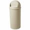 Rubbermaid Commercial Marshal 15 gal Round Indoor Plastic Can, Beige, None, Plastic, Not Applicable FG816088BEIG - alternate 1
