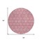 Homeroots 8' Pink And Purple Round Geometric Washable Indoor Outdoor Area Rug 613568 - alternate 2